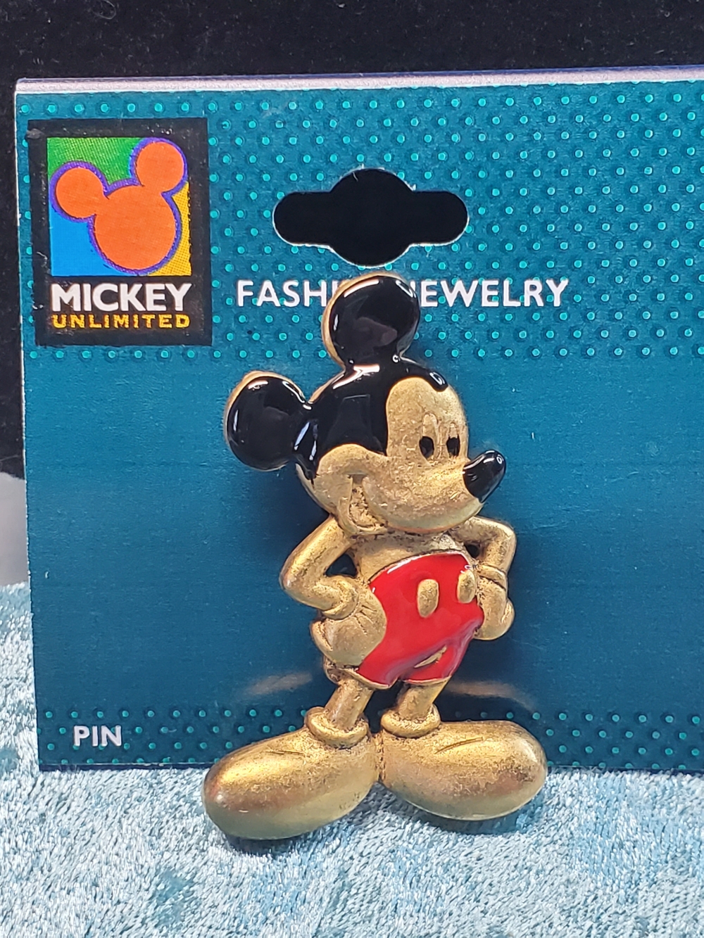 Disney Gold and Red Mickey Mouse Pin - Kids Toys Action Figures & Playsets